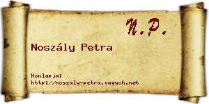 Noszály Petra névjegykártya