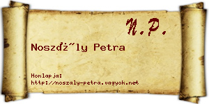 Noszály Petra névjegykártya